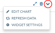 Report widget dropdown